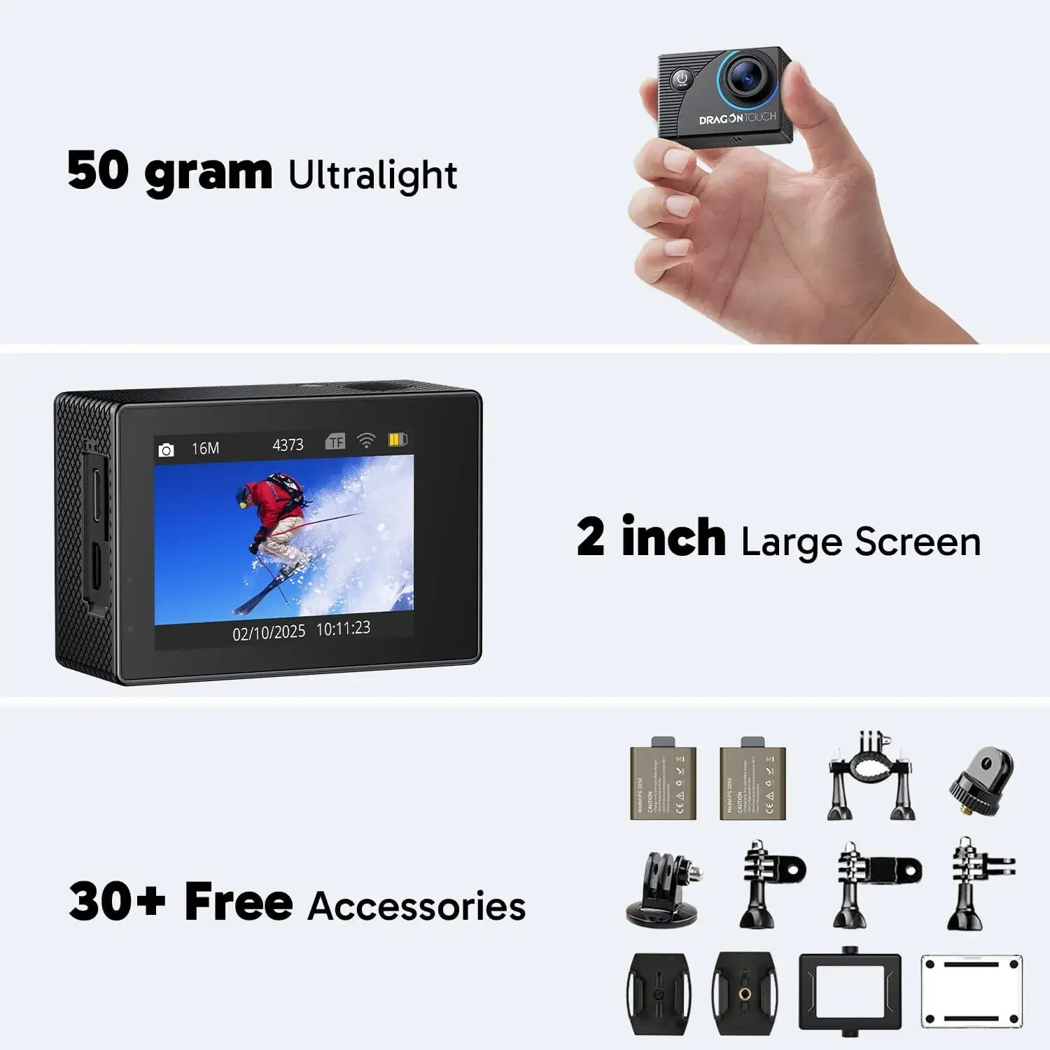 Dragon Touch Vision 3 - Best for Battery Life and Accessories