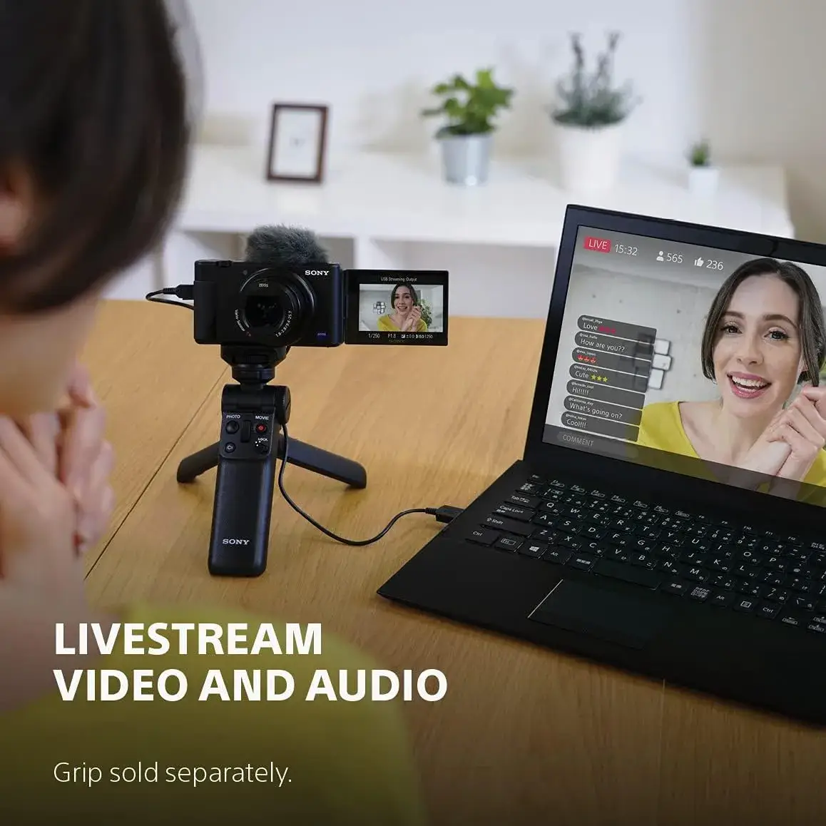 Sony ZV-1 Digital Camera for Content Creators, Vlogging and YouTube with Flip Screen