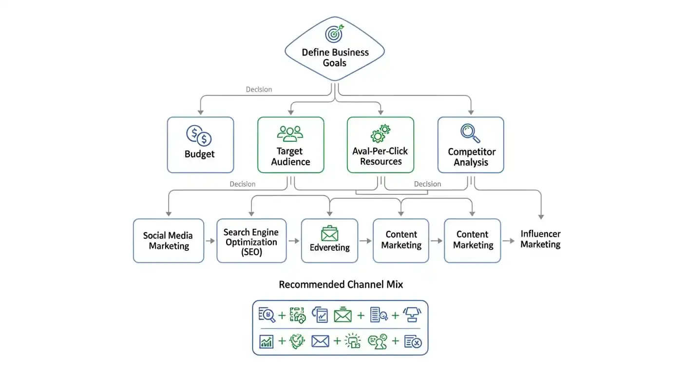 how to choose digital marketing channels for business