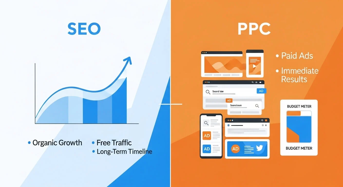 seo vs ppc comparison for small business
