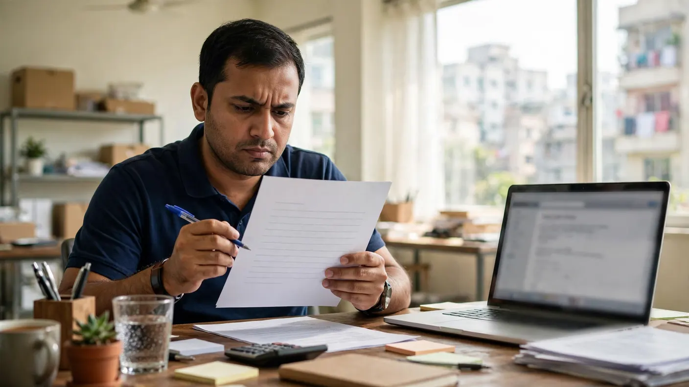 Malware removal quote red flags: a business owner reviewing a service quote carefully